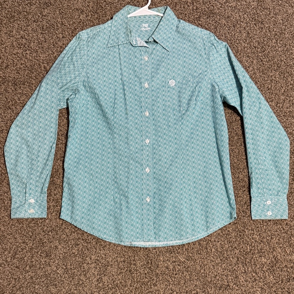 Women’s George Straight Wrangler M. Button down Patterned Shirt